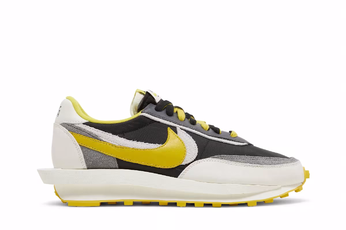 sacai x Undercover x Nike LDWaffle Bright Citron, view 2