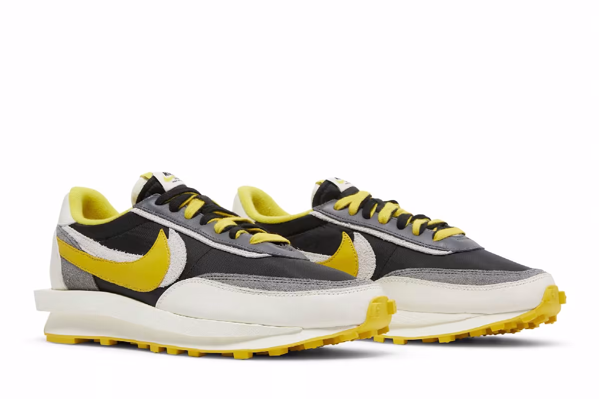 sacai x Undercover x Nike LDWaffle Bright Citron, view 9