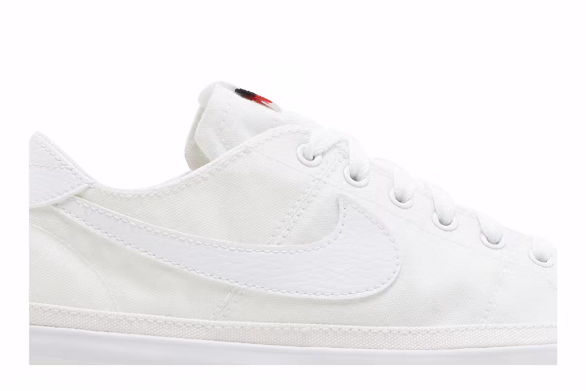 Nike Women's Court Legacy Canvas Triple White, view 3