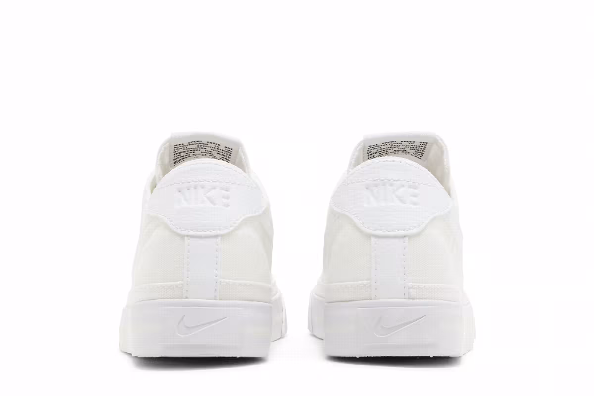 Nike Women's Court Legacy Canvas Triple White, view 7