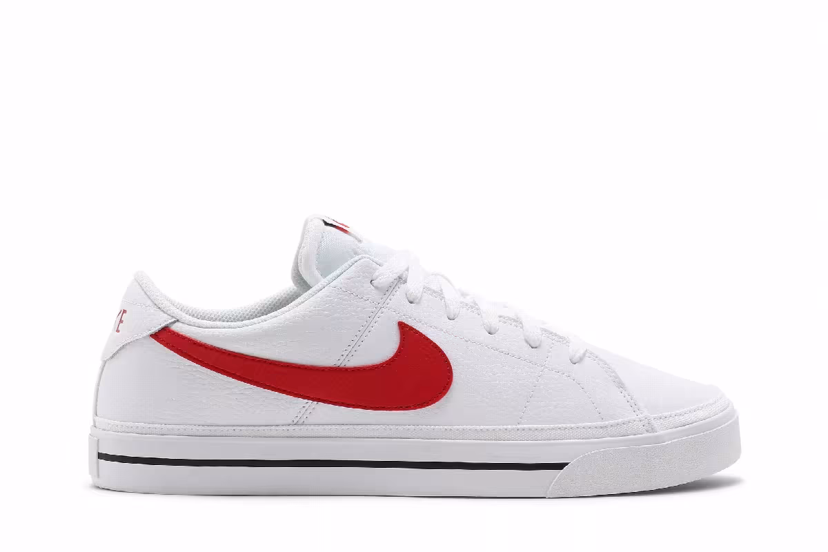 Nike Court Legacy White University Red, view 2