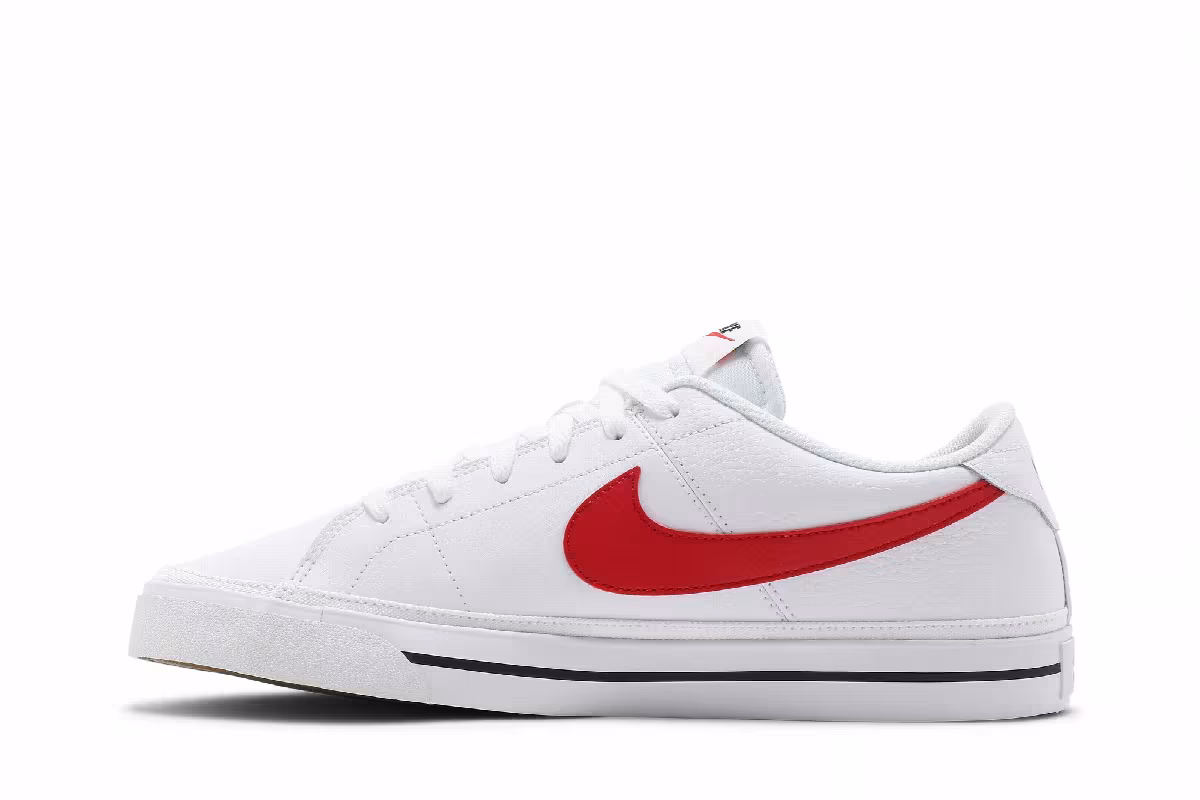 Nike Court Legacy White University Red, view 4