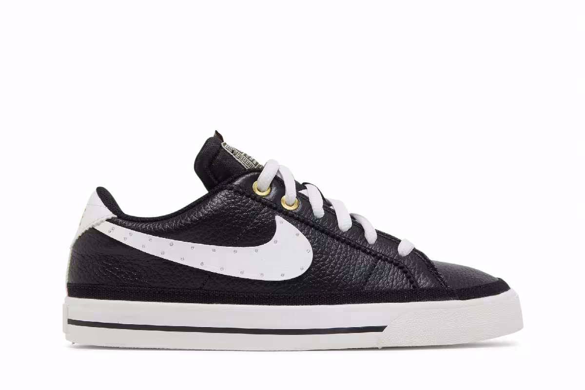 Serena Williams Design Crew x Nike Women's Court Legacy Black Metallic Gold, view 2