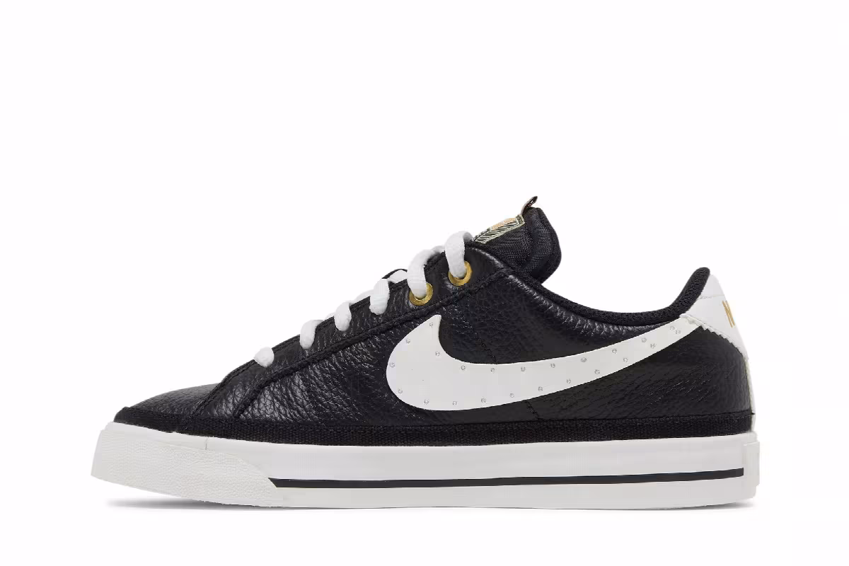 Serena Williams Design Crew x Nike Women's Court Legacy Black Metallic Gold, view 4
