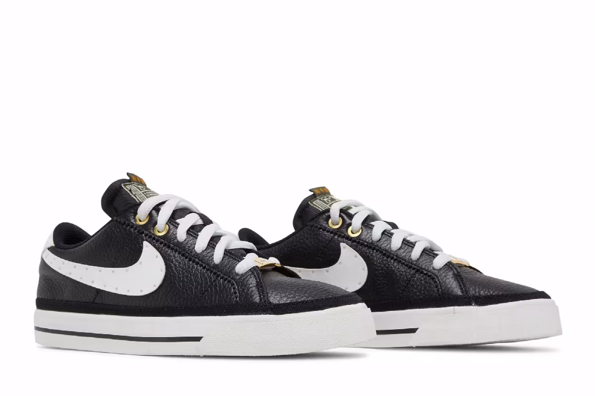 Serena Williams Design Crew x Nike Women's Court Legacy Black Metallic Gold, view 9