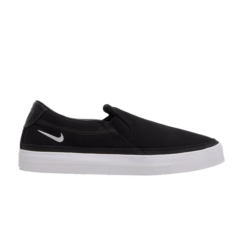 Nike Women's Court Legacy Slip-On Black White