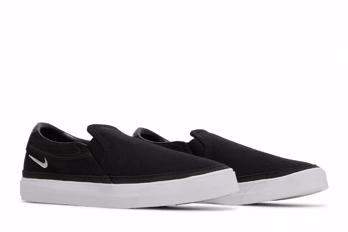 Nike Women's Court Legacy Slip-On Black White, view 9