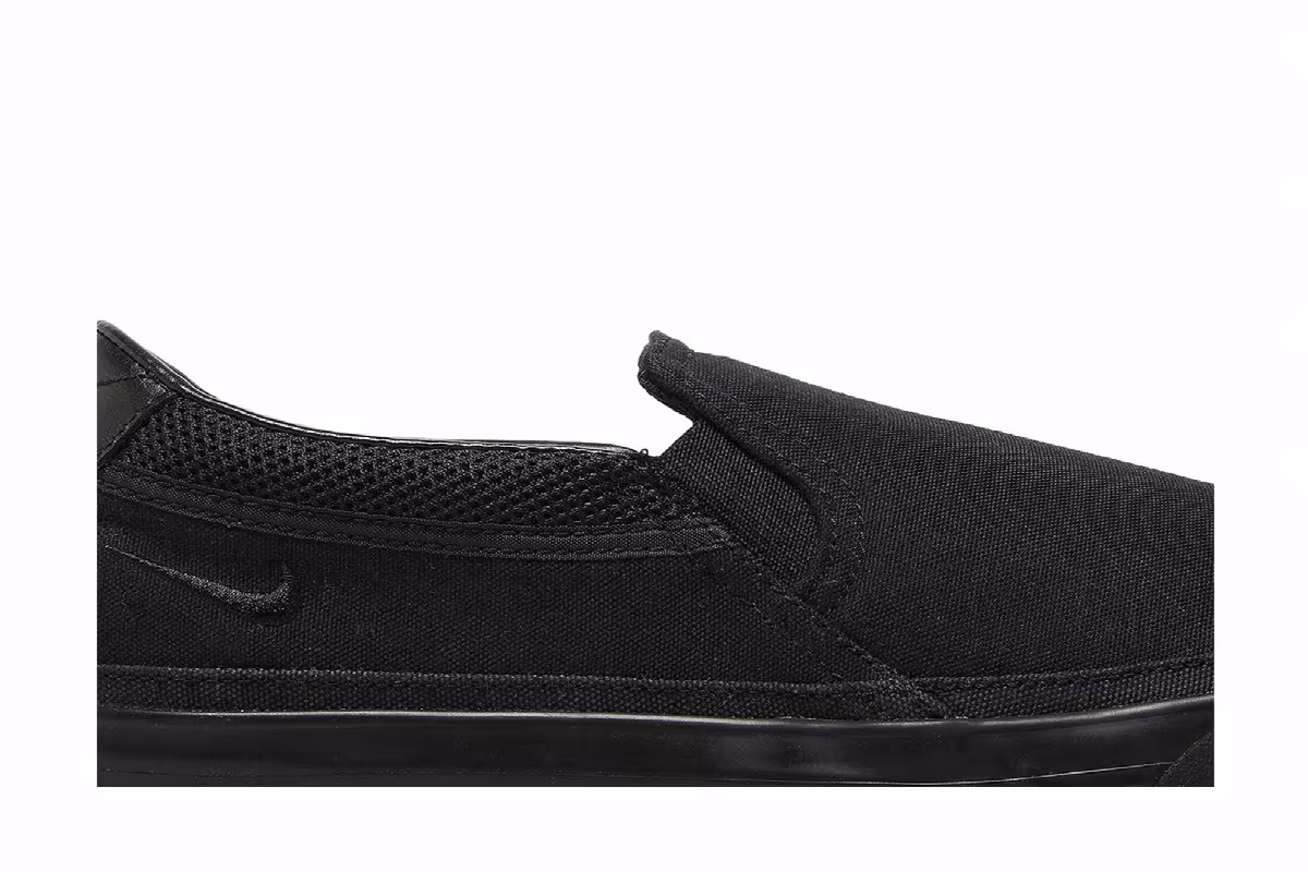 Nike Court Legacy Slip-On Triple Black, view 3