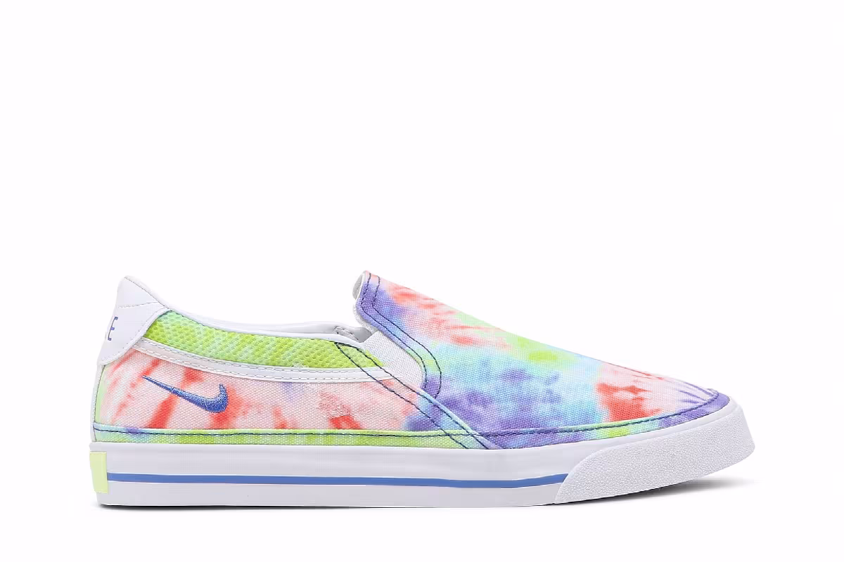 Nike Women's Court Legacy Print Slip-On Tie-Dye, view 2