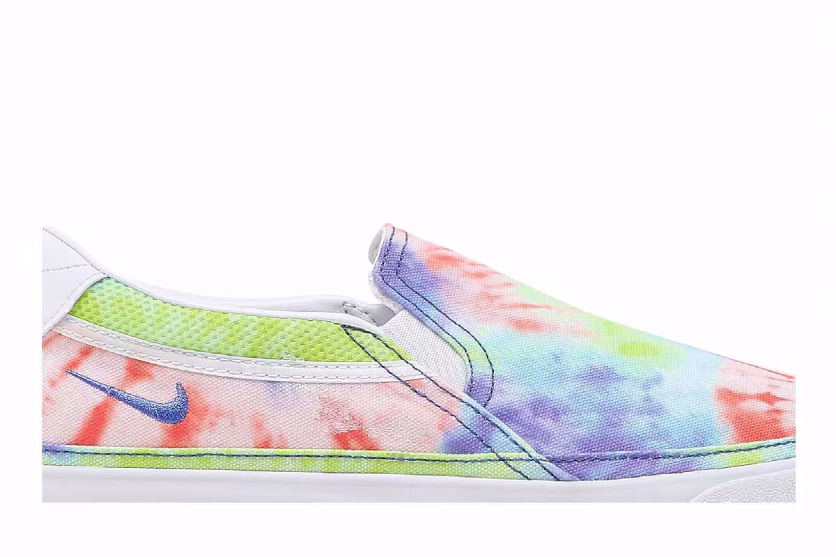 Nike Women's Court Legacy Print Slip-On Tie-Dye, view 3