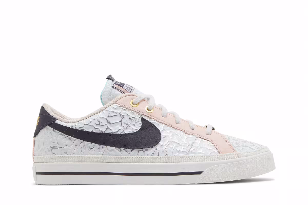 Serena Williams Design Crew x Nike Women's Court Legacy White Pale Coral, view 2