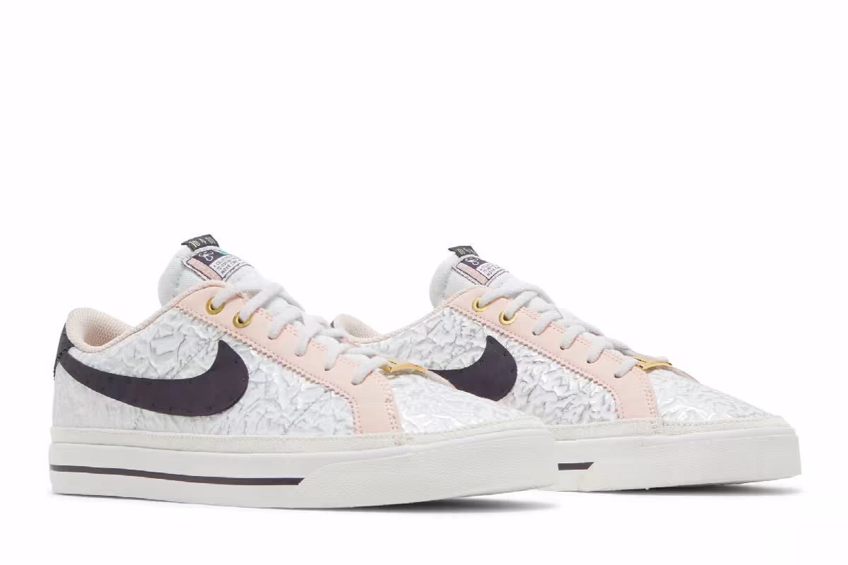 Serena Williams Design Crew x Nike Women's Court Legacy White Pale Coral, view 9