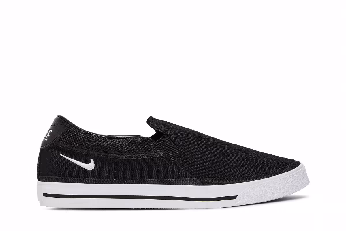 Nike Court Legacy Slip Black White, view 2