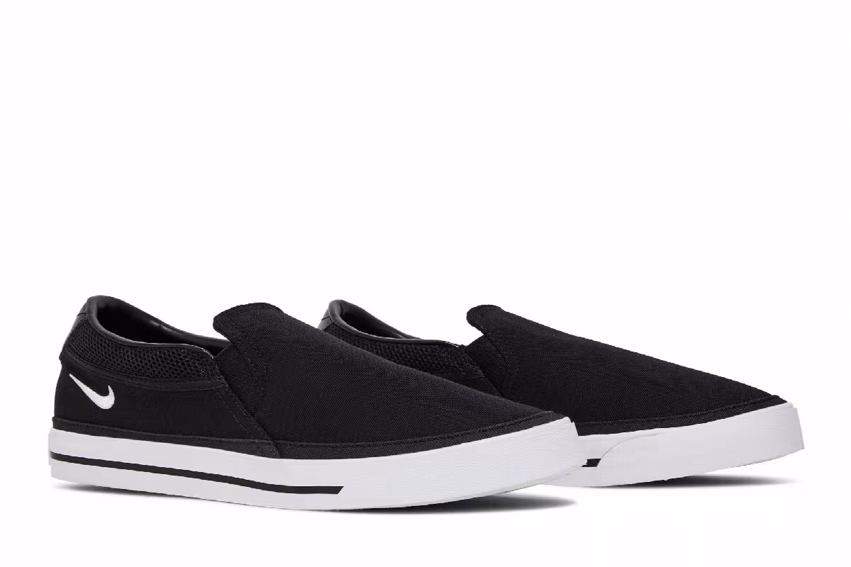Nike Court Legacy Slip Black White, view 9