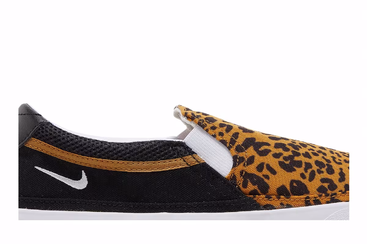 Nike Women's Court Legacy Slip Leopard, view 3
