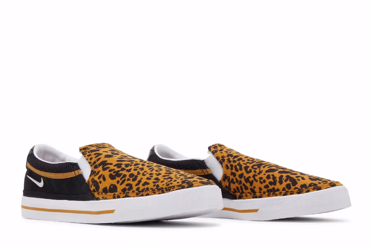 Nike Women's Court Legacy Slip Leopard, view 9