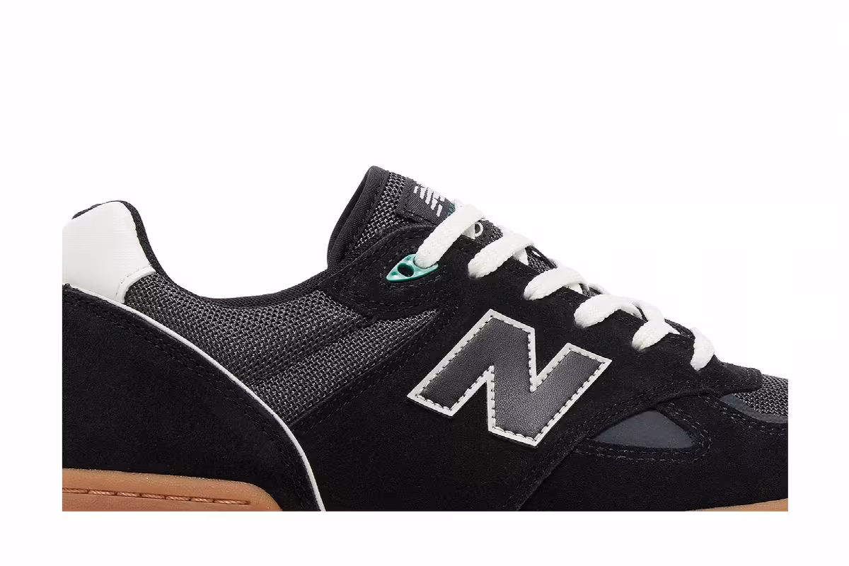 Tom Knox x New Balance Numeric 600 Black White Gum, view 3