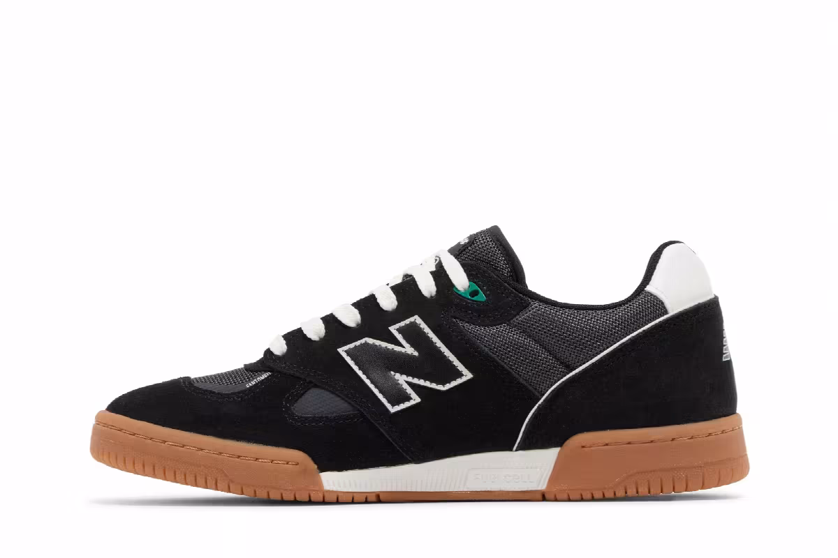 Tom Knox x New Balance Numeric 600 Black White Gum, view 4