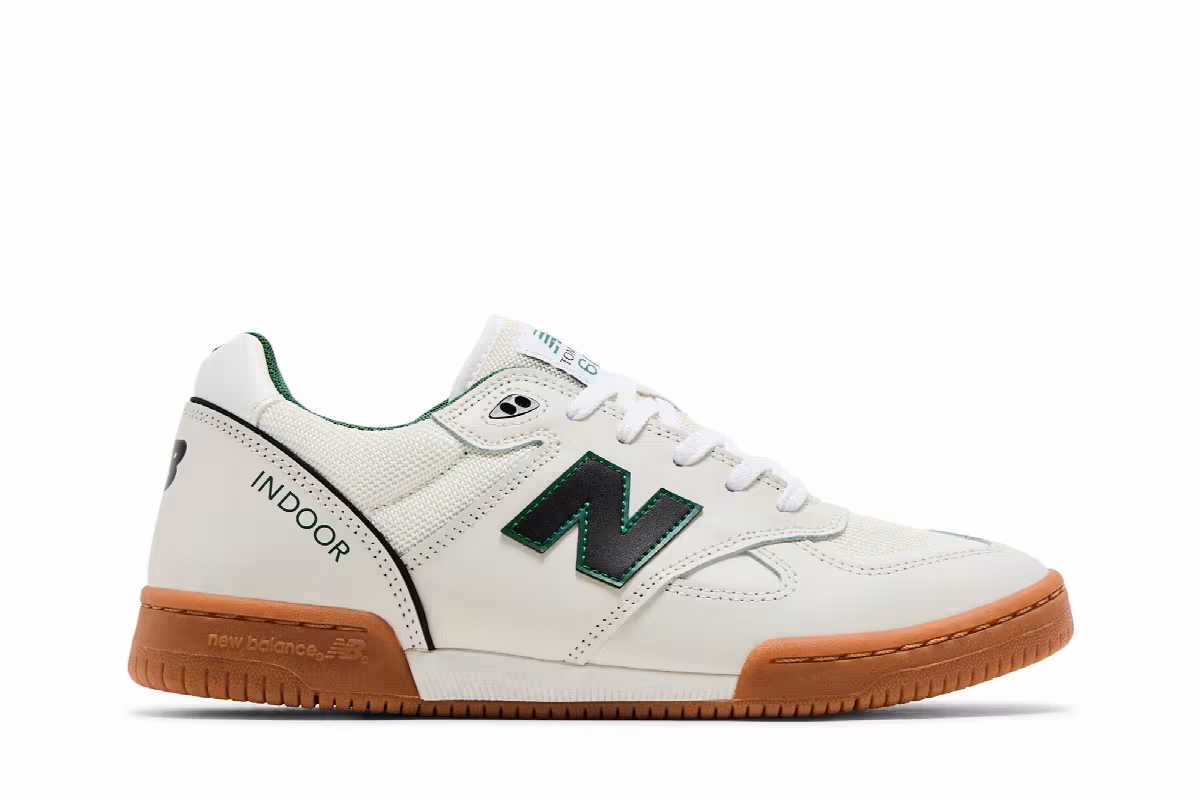 Tom Knox x New Balance Numeric 600 White Green Gum, view 2