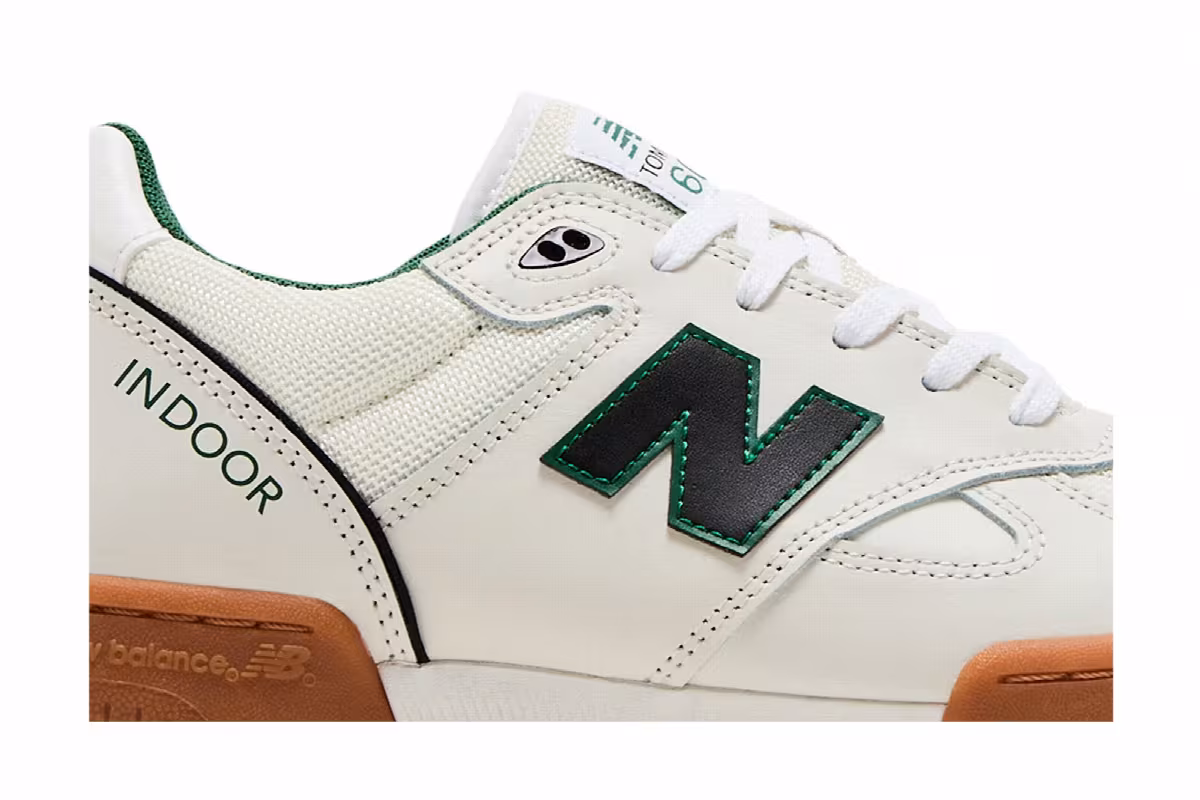 Tom Knox x New Balance Numeric 600 White Green Gum, view 3
