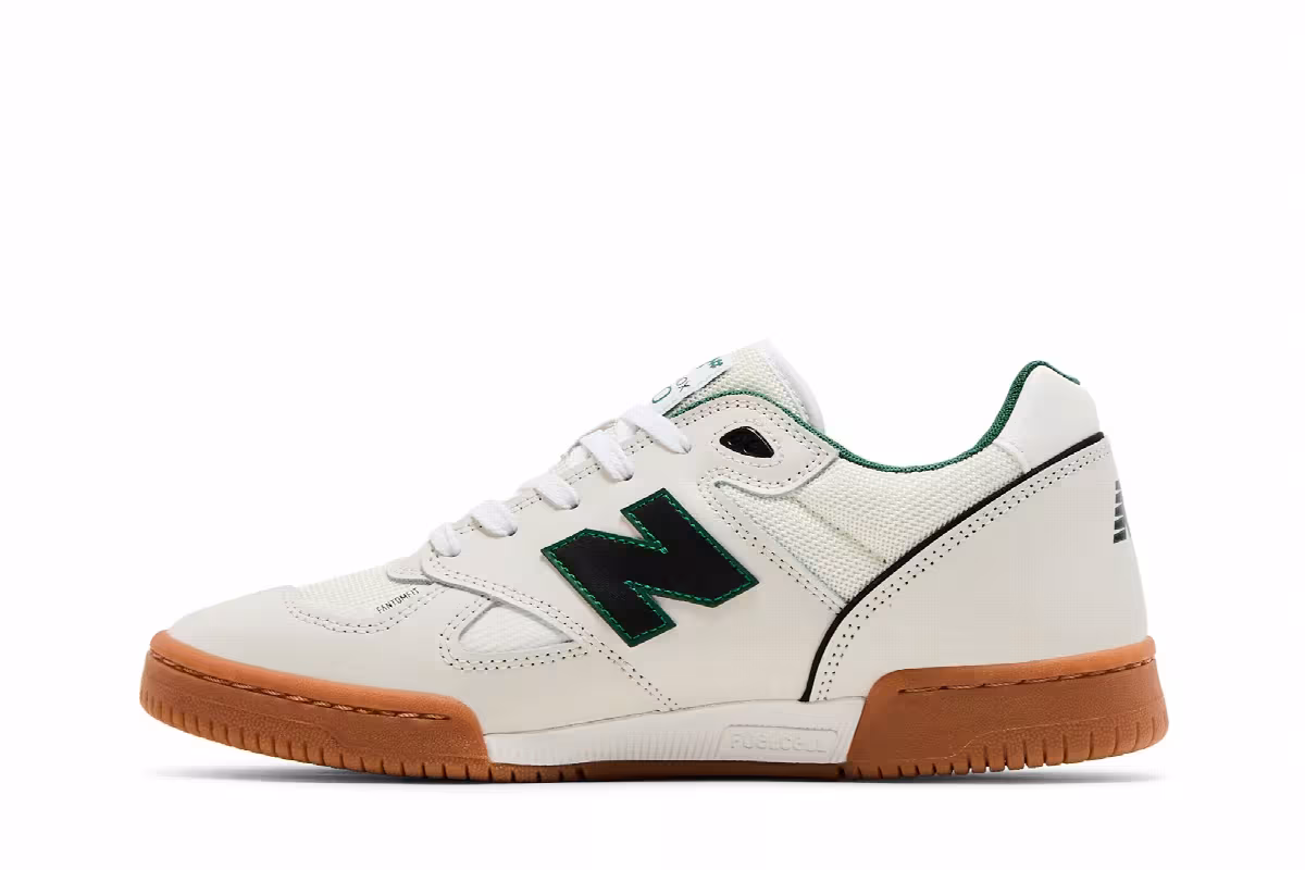 Tom Knox x New Balance Numeric 600 White Green Gum, view 4
