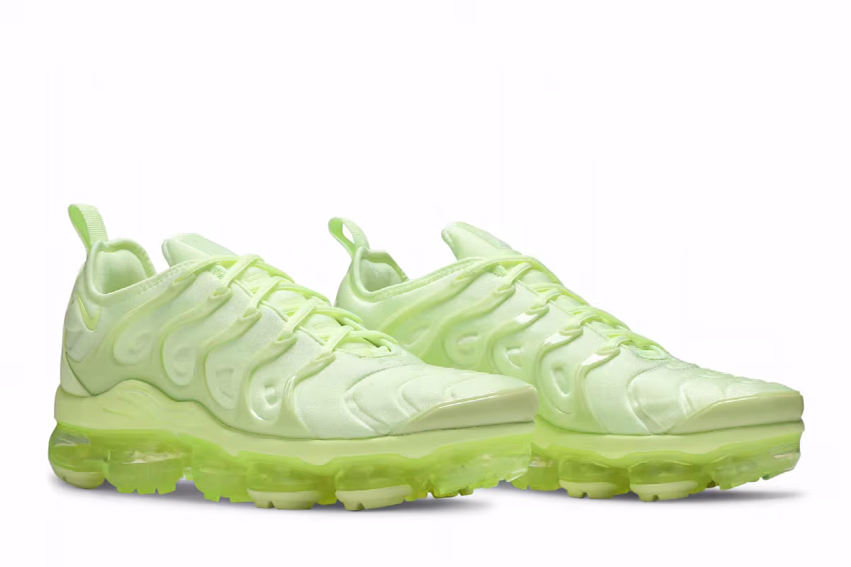 Nike Women's Air VaporMax Plus Barely Volt, view 9