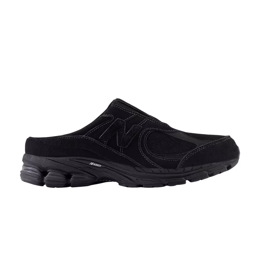 New Balance 2002R Mule Triple Black