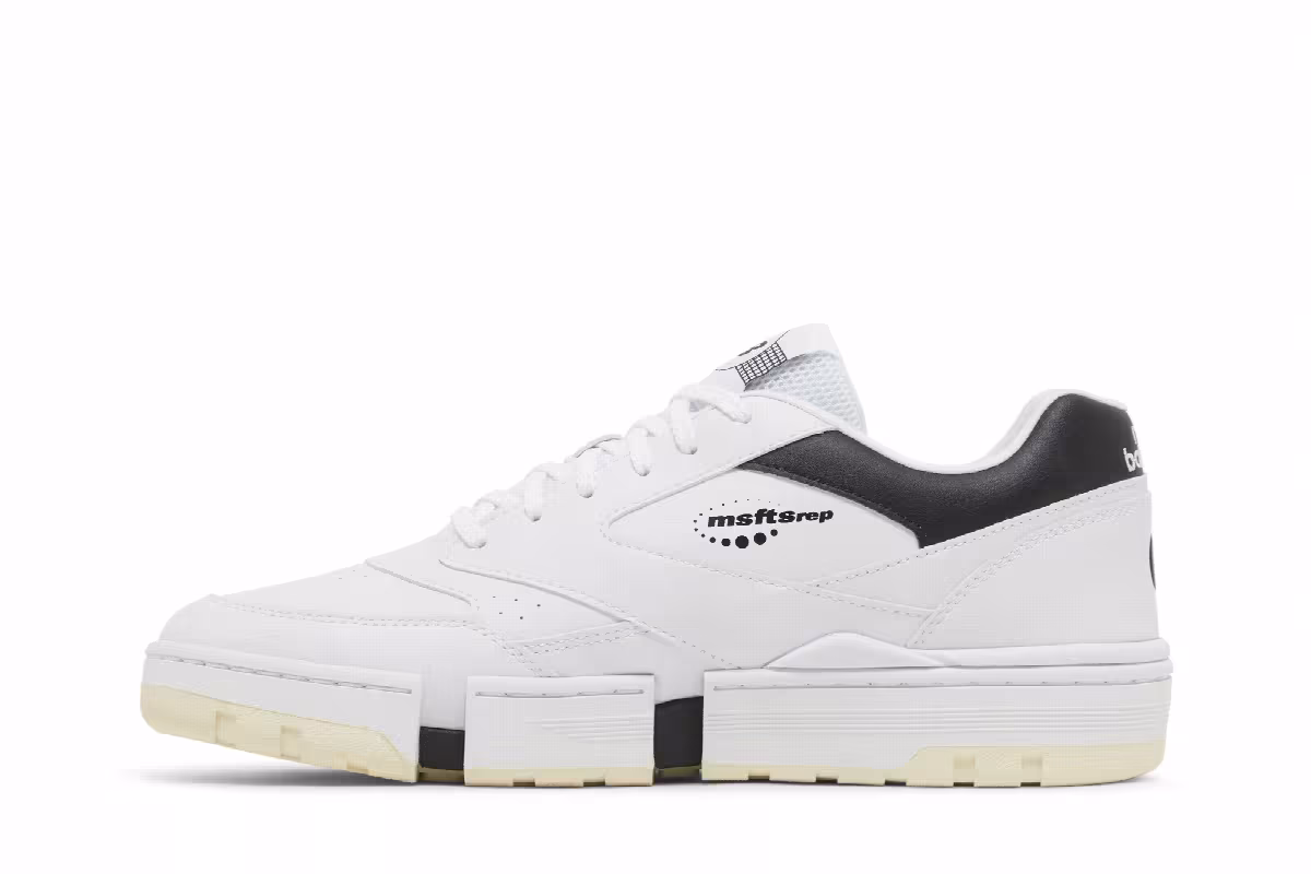 MSFTSrep x New Balance 0.01 White Black, view 4