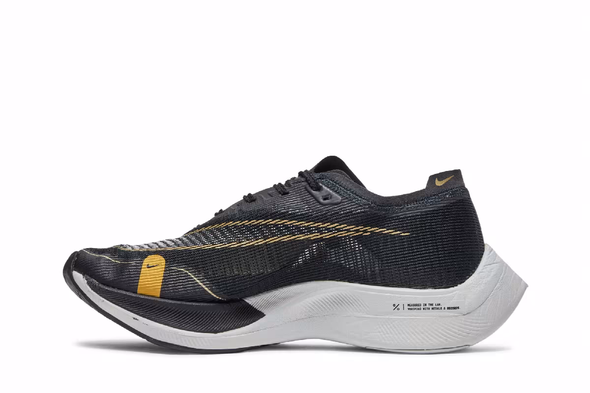 Nike ZoomX Vaporfly NEXT% 2 Black Metallic Gold Coin, view 4