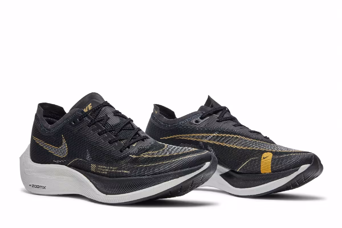 Nike ZoomX Vaporfly NEXT% 2 Black Metallic Gold Coin, view 9