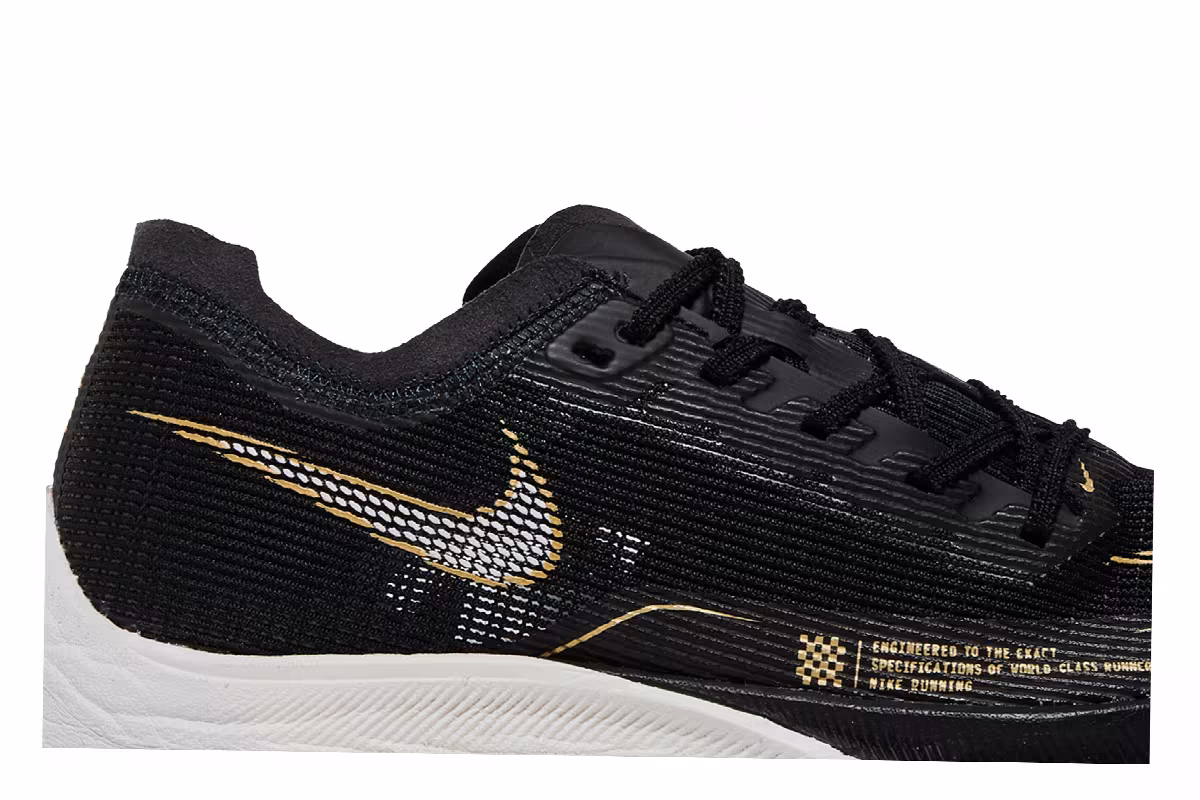 Nike Women's ZoomX Vaporfly NEXT% 2 Black Metallic Gold Coin, view 3