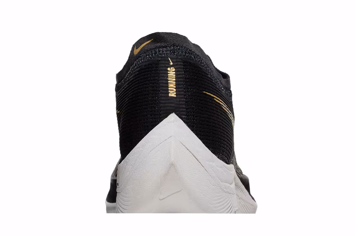 Nike Women's ZoomX Vaporfly NEXT% 2 Black Metallic Gold Coin, view 8