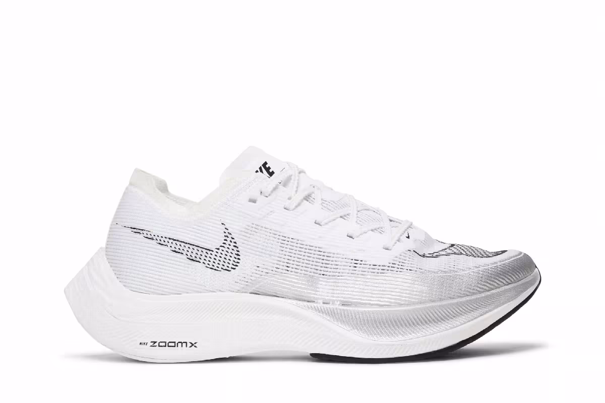 Nike Women's ZoomX Vaporfly NEXT% 2 White Metallic Silver, view 2