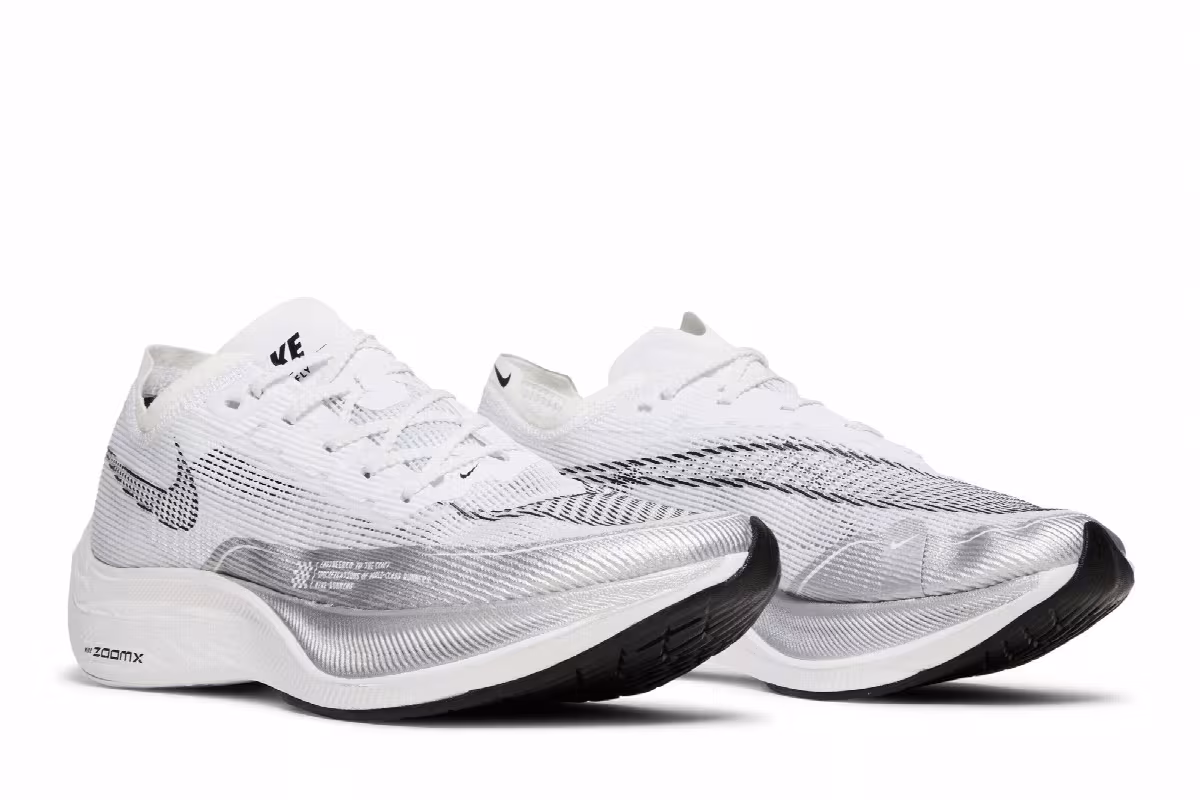 Nike Women's ZoomX Vaporfly NEXT% 2 White Metallic Silver, view 9