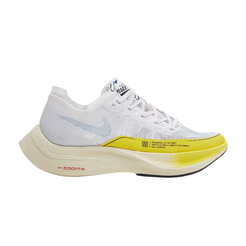 Nike Women's ZoomX Vaporfly NEXT% 2 White Yellow Strike