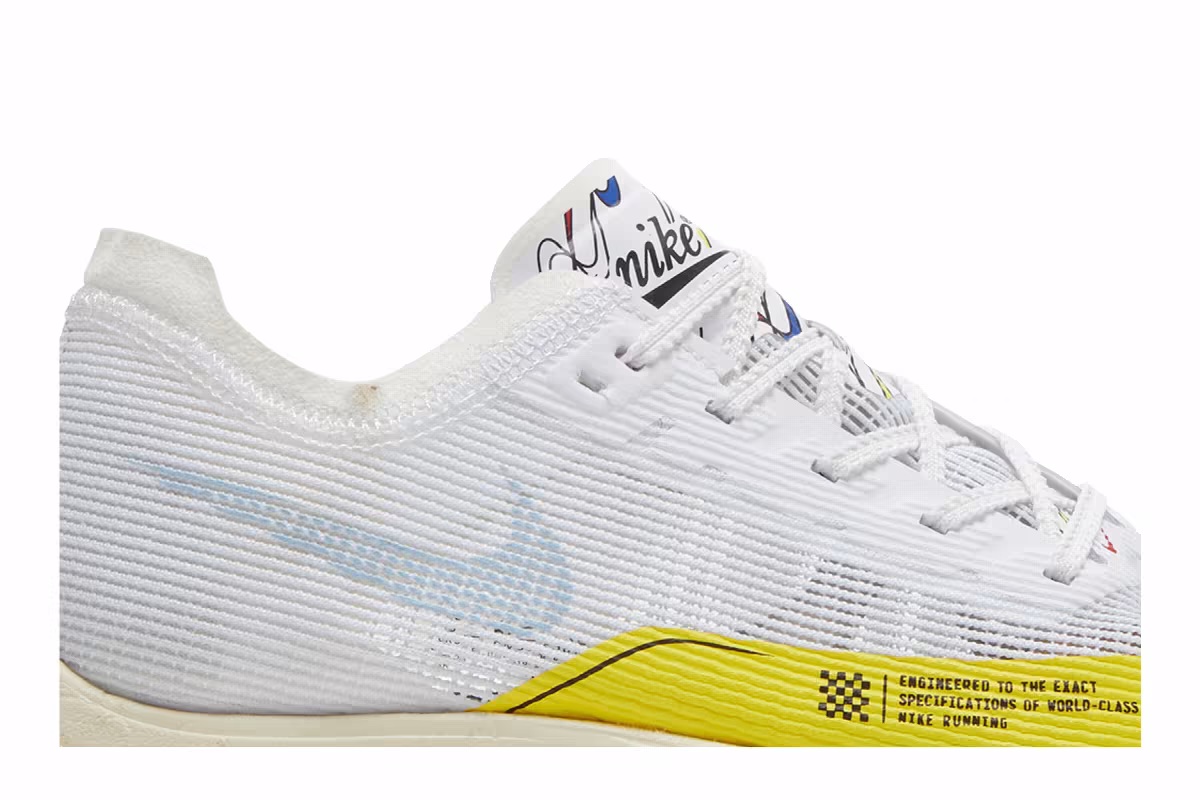 Nike Women's ZoomX Vaporfly NEXT% 2 White Yellow Strike, view 3