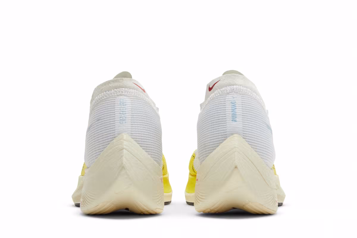Nike Women's ZoomX Vaporfly NEXT% 2 White Yellow Strike, view 7