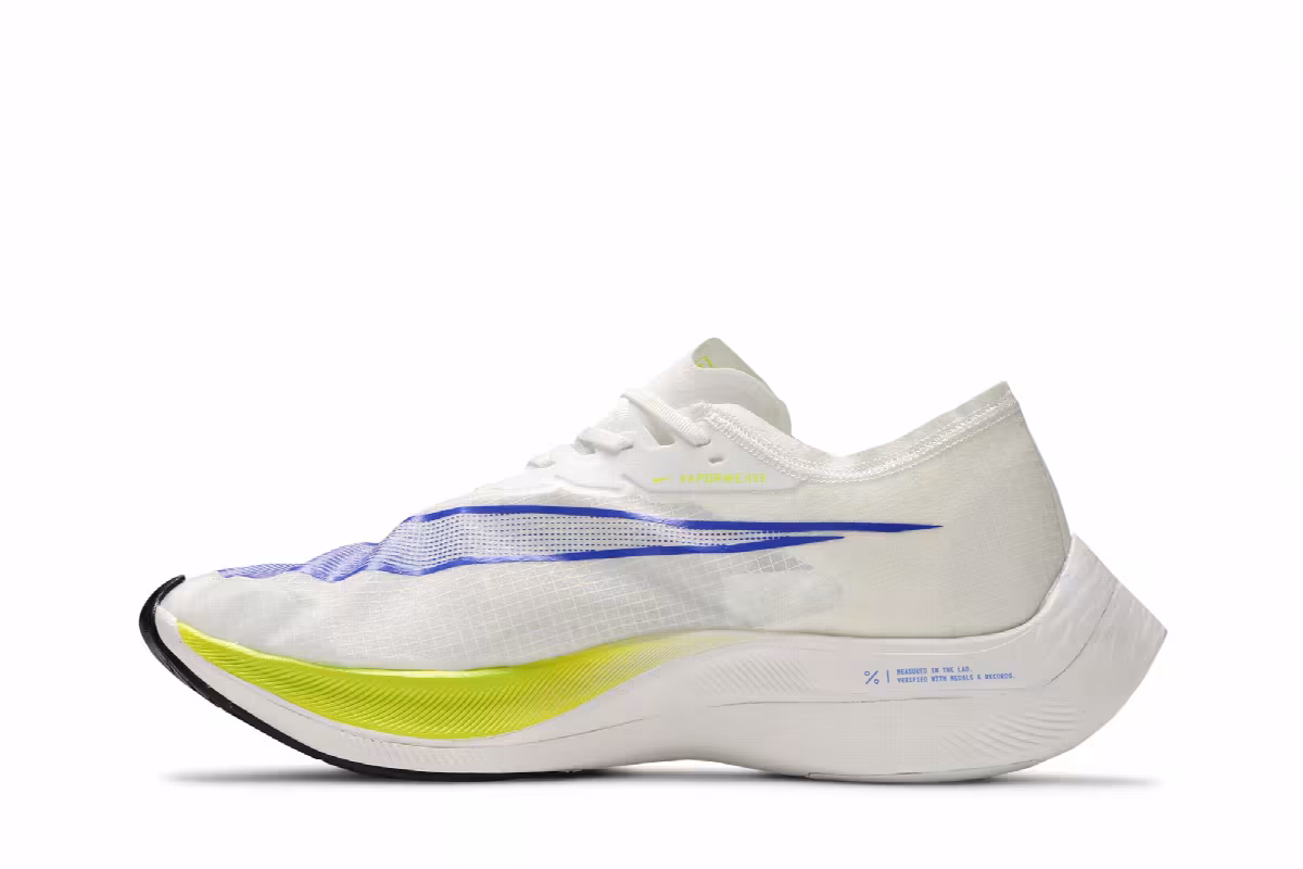 Nike ZoomX VaporFly NEXT% Ekiden White Racer Blue, view 4
