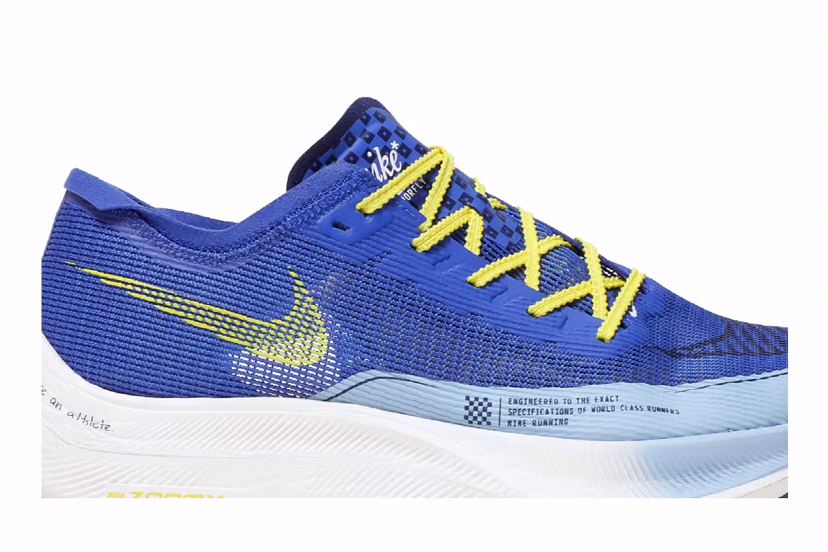 Nike ZoomX Vaporfly NEXT% 2 Hyper Royal Yellow Strike, view 3