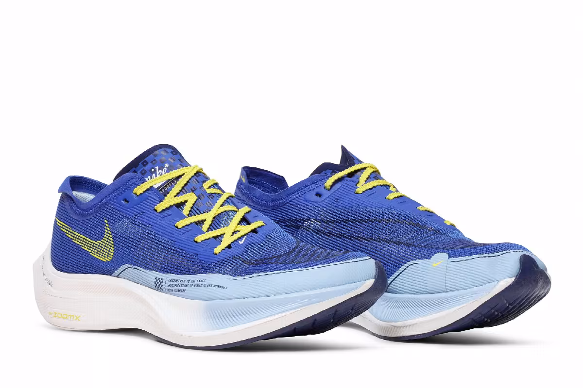 Nike ZoomX Vaporfly NEXT% 2 Hyper Royal Yellow Strike, view 9