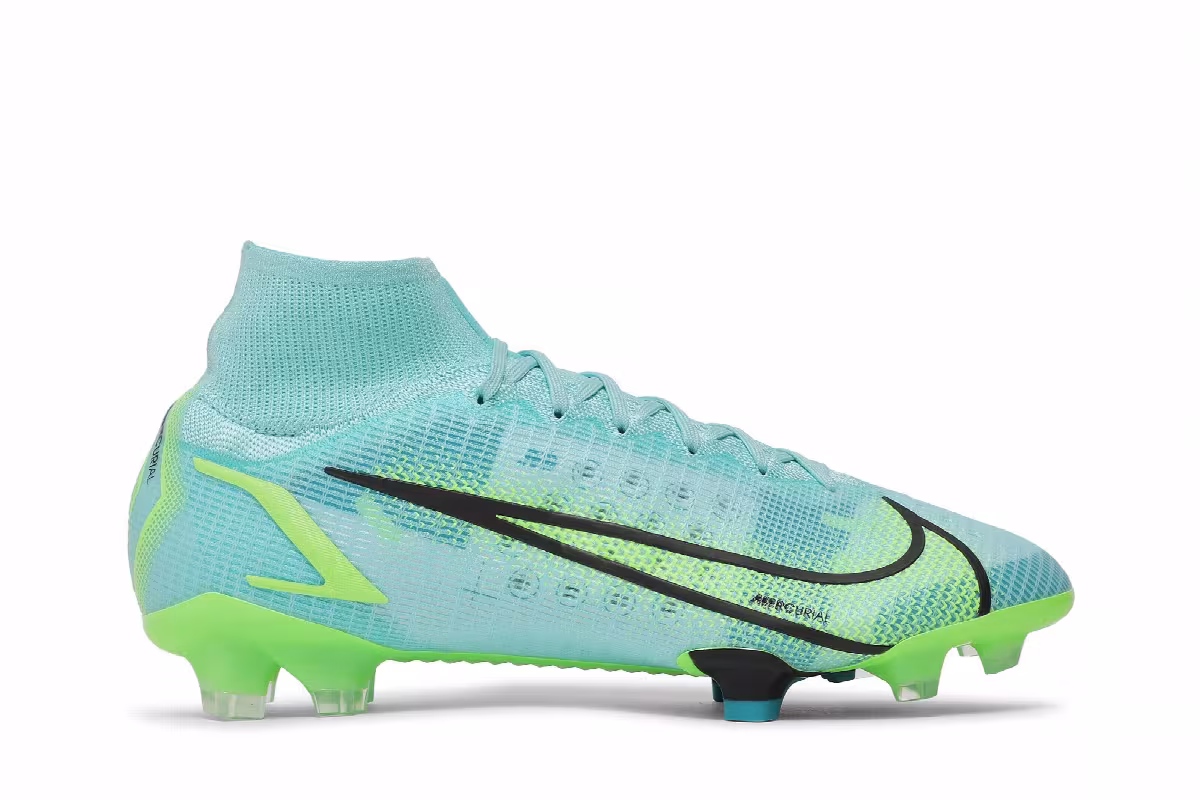 Nike Mercurial Superfly 8 Elite FG Dynamic Turquoise Lime Glow, view 2