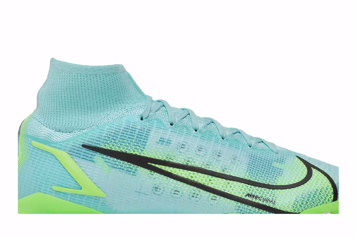 Nike Mercurial Superfly 8 Elite FG Dynamic Turquoise Lime Glow, view 3