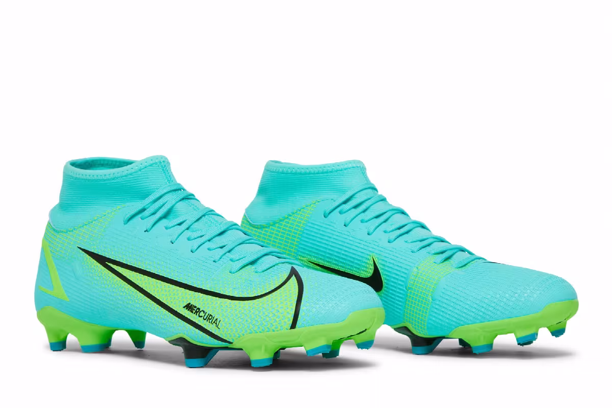 Nike Mercurial Superfly 8 Academy MG Dynamic Turquoise Lime Glow, view 9