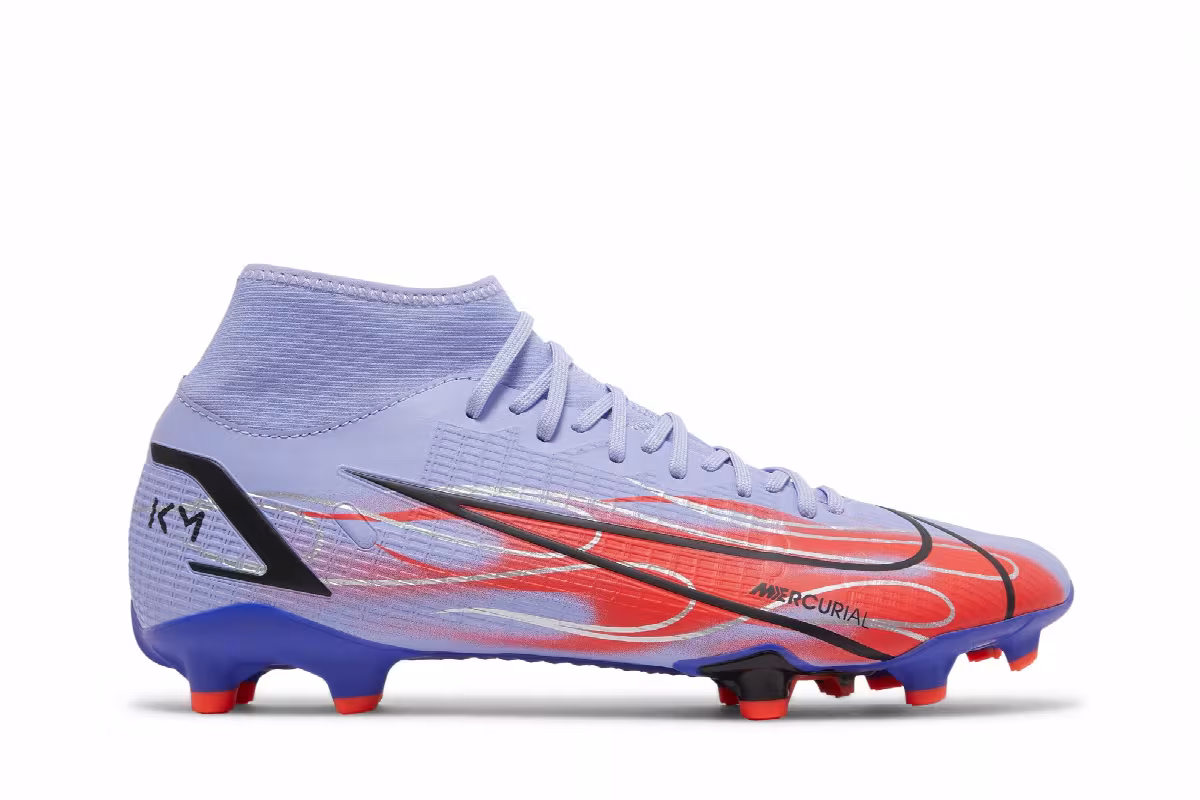 Kylian Mbappé x Nike Mercurial Superfly 8 Academy MG Flames, view 2
