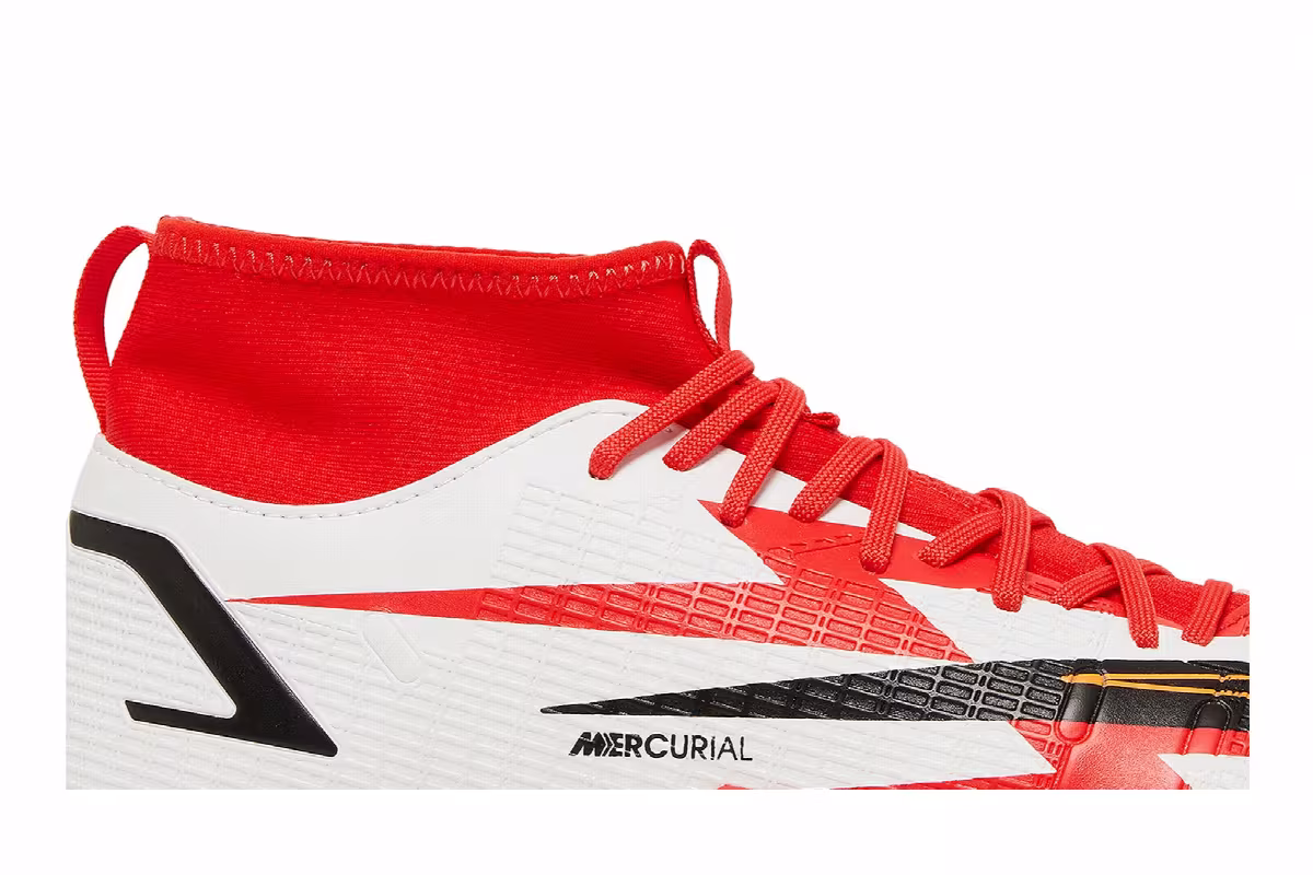 Nike Mercurial Superfly 8 Academy CR7 TF GS Chile Red, view 3