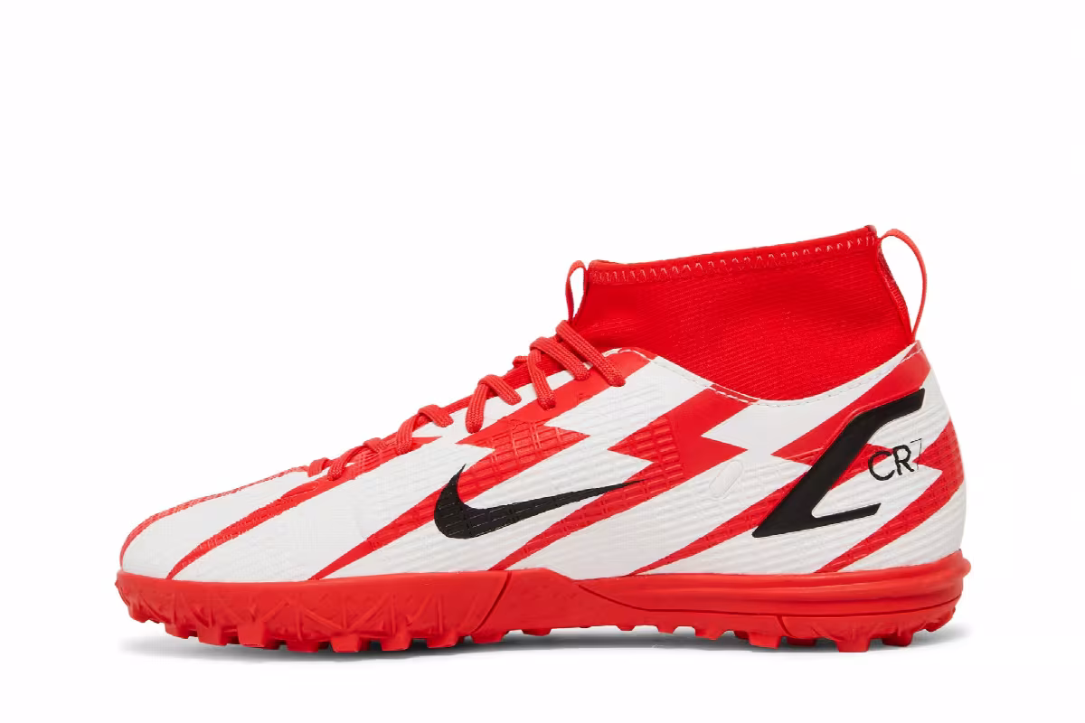 Nike Mercurial Superfly 8 Academy CR7 TF GS Chile Red, view 4