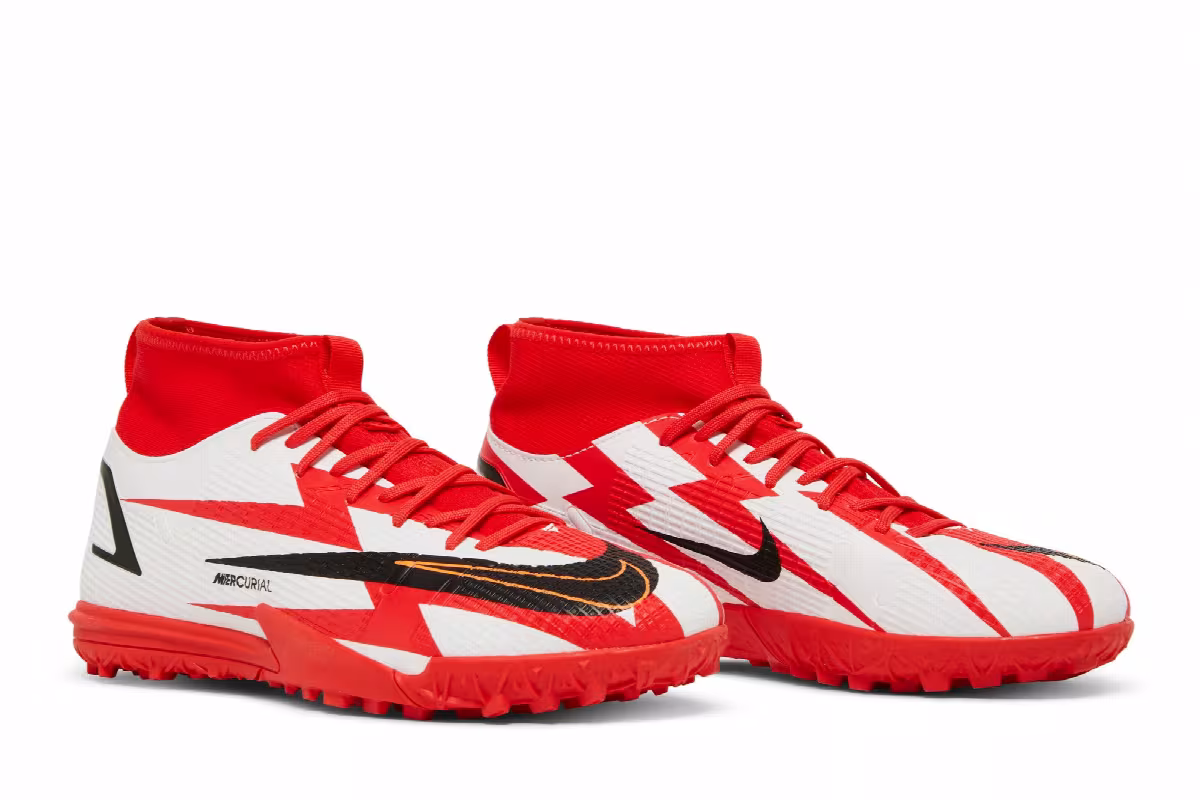 Nike Mercurial Superfly 8 Academy CR7 TF GS Chile Red, view 9