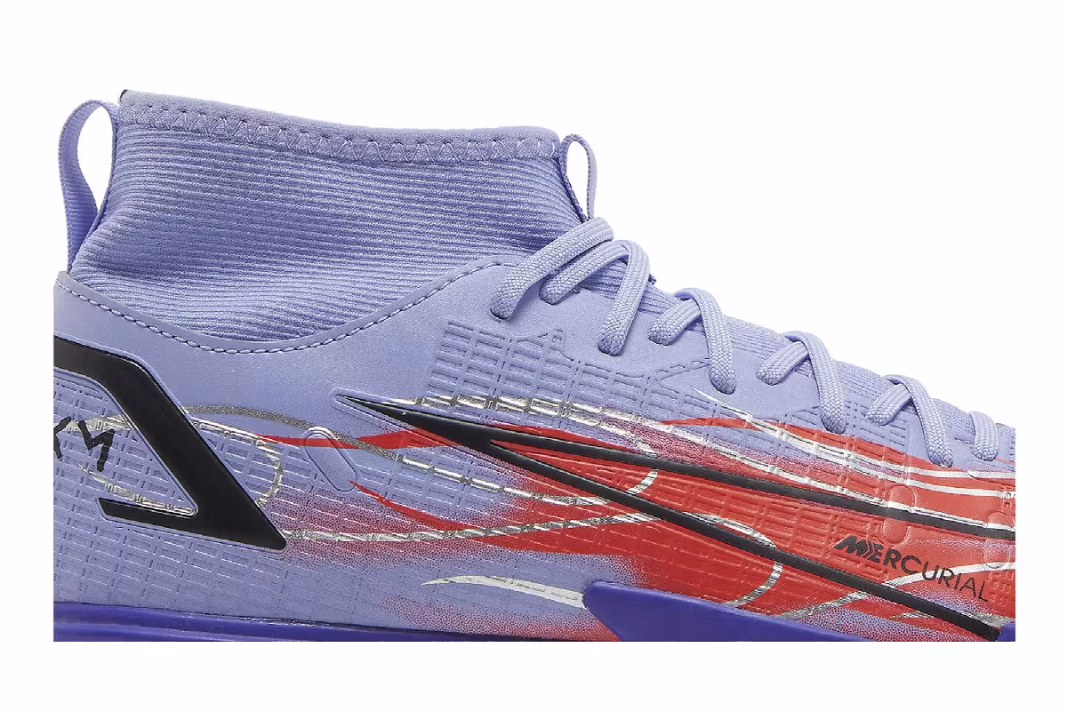 Kylian Mbappé x Nike Mercurial Superfly 8 Academy TF GS Flames, view 3