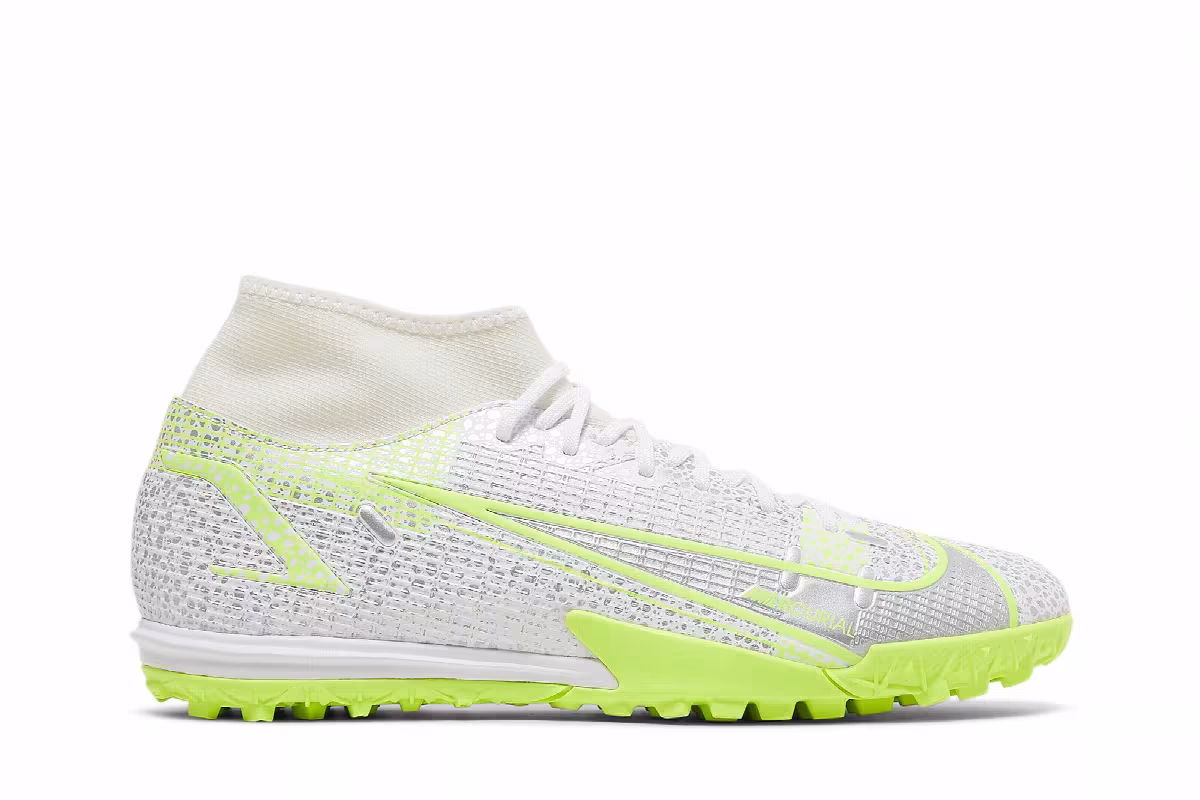 Nike Mercurial Superfly 8 Academy TF Metallic Silver Volt, view 2