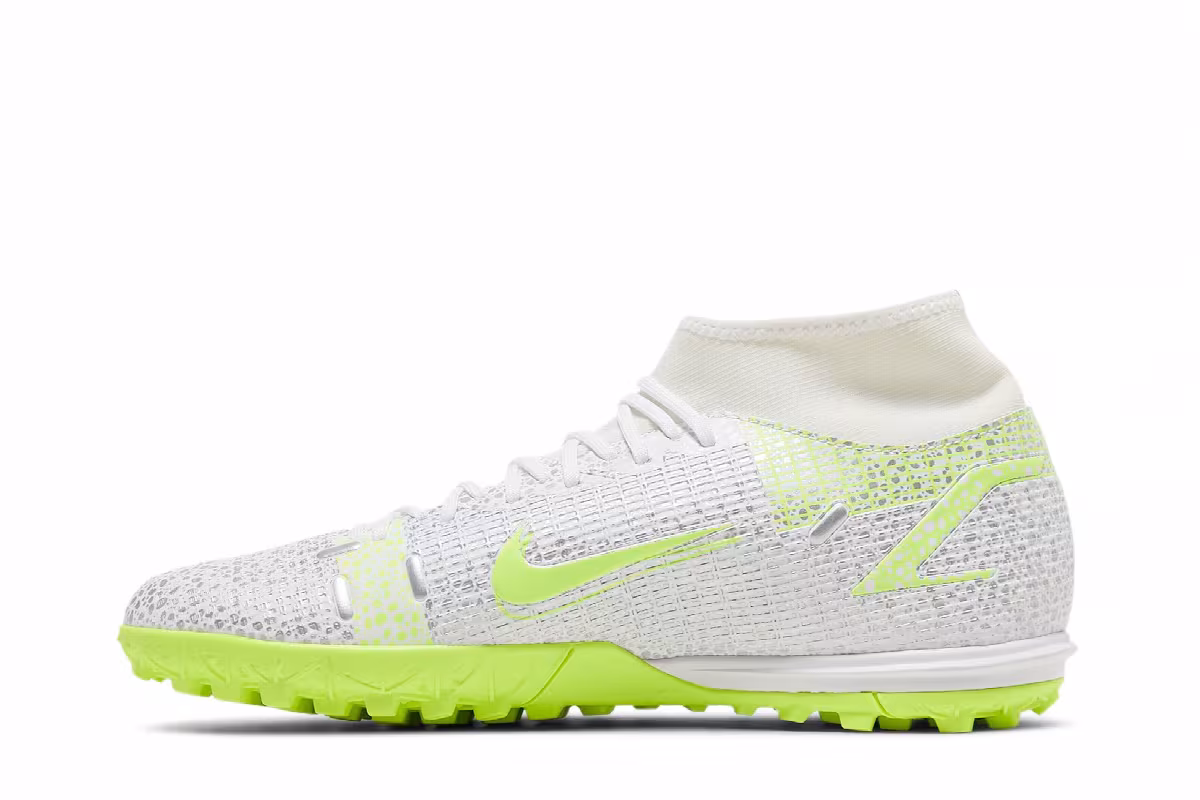 Nike Mercurial Superfly 8 Academy TF Metallic Silver Volt, view 4
